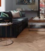 Butter Pecan Oak Herringbone Brushed & Matt Lacquered 110mm x 14mm Click Engineered Wood Flooring
