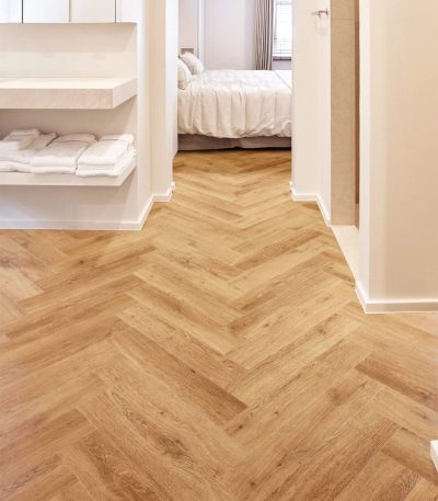 EIR Sepia Sienna Herringbone, 2.5mm - Glue Down LVT Flooring