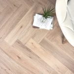 Whitewashed Oak Herringbone UV Oiled 120mm x 15mm Engineered Parquet Wood Floor