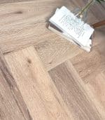 Whitewashed UV Oiled Oak 120mm x 15mm Engineered Herringbone Wood Floor