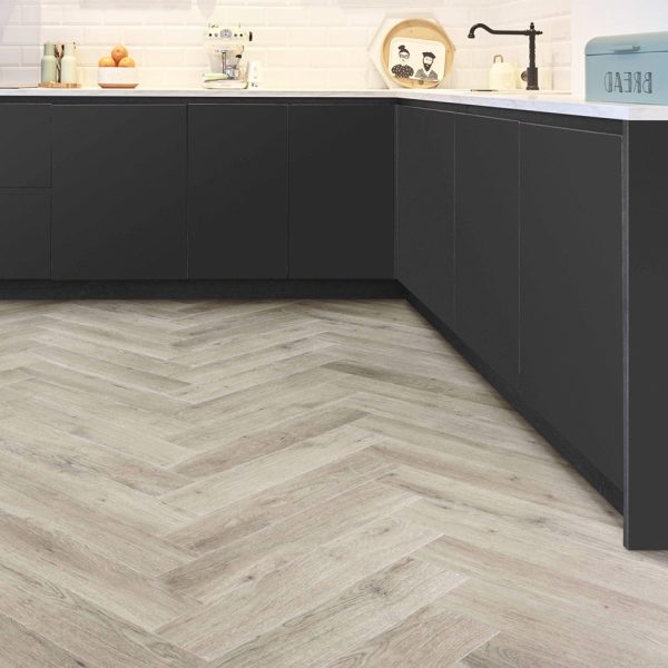 EIR Amalfi Aura Herringbone, 2.5mm - Glue Down LVT Flooring