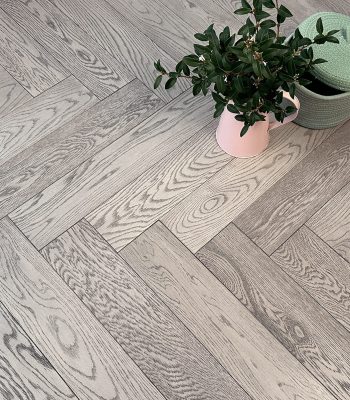 Urban Grey Oak Herringbone Brushed & UV Oiled 120mm x 15mm Engineered Parquet Wood Flooring