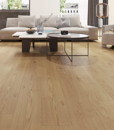 Natural Oak Plank Brushed & UV Oiled 240mm x 20mm Engineered Wood Flooring