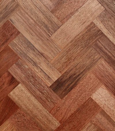 Unfinished Merbau Herringbone - 70mm x 18mm x 280mm Solid Parquet Wood Flooring