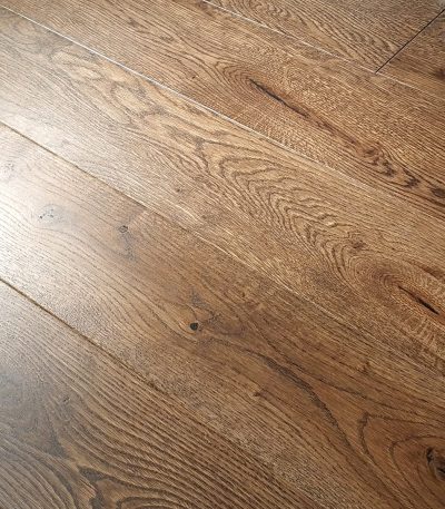 Vanilla Fudge Oak Plank Brushed & Matt Lacquered 130mm x 14mm Click Engineered Wood Flooring