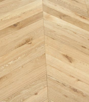 Natural Oak Chevron 90mm x 18mm Engineered Parquet Wood Floor
