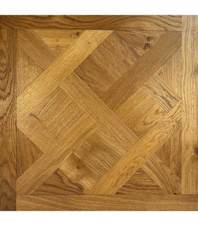 Smoked Oak Versailles Panel Oiled 580mm x 20mm Engineered Parquet Wood Flooring