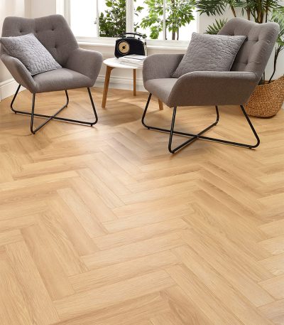 Arctica Oak Herringbone, 12mm - Laminate Click Flooring