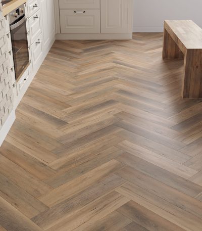 Beaulieu Birch Herringbone, 6.5mm - SPC Rigid Core Click Vinyl Flooring