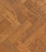 Bewdley Honey Oak Herringbone Brushed & UV Oiled 80mm x 10mm Engineered Parquet Wood Flooring