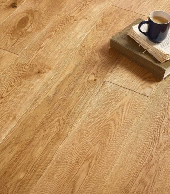 Classic Hand Scraped Oak Plank, Deep Brushed & Lacquered - 180mm x 20mm Engineered Wood Floor