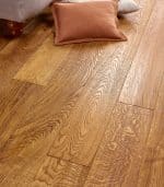 Golden Hand Scraped Oak Plank, Deep Brushed & Lacquered - 180mm x 20mm Engineered Wood Flooring
