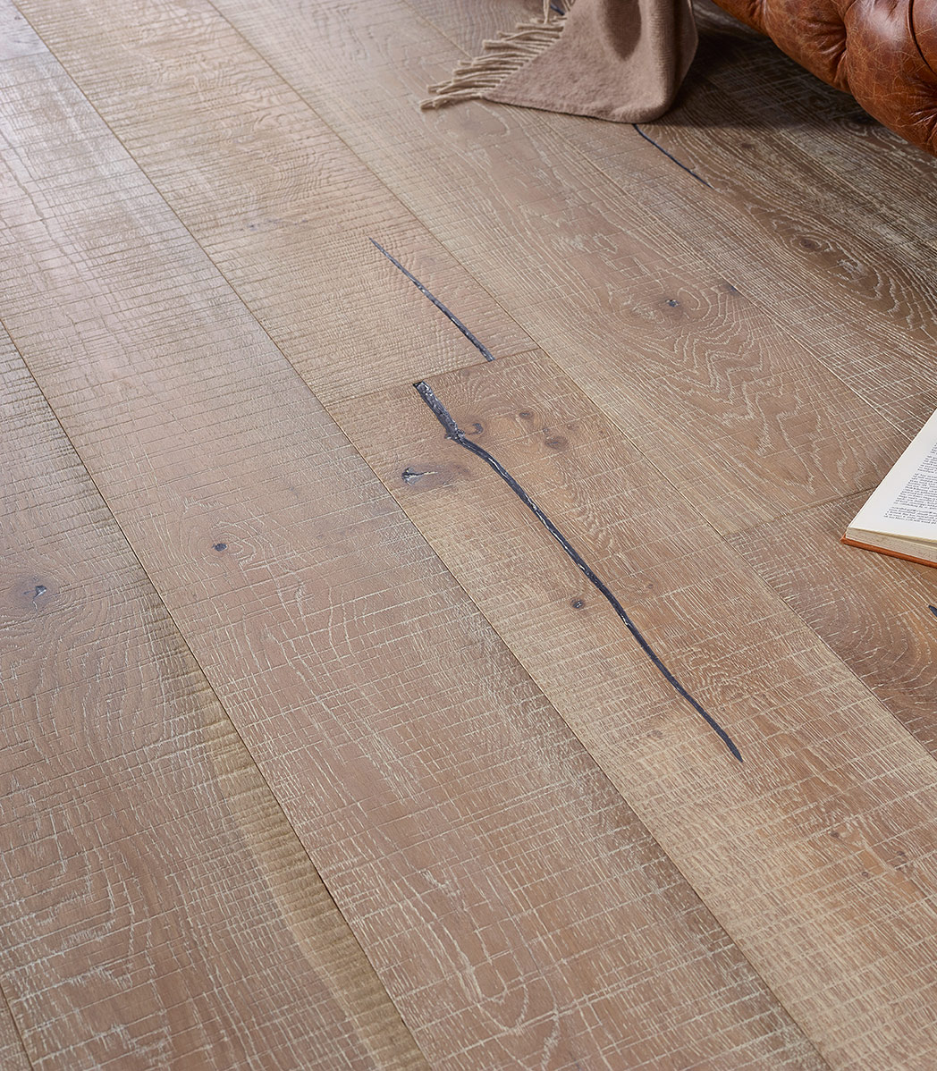 Grey Smoked Bandsawn Distressed Oak Plank, Hard Wax Oiled - 220mm x 15mm Engineered Wood Floor Grey Smoked Bandsawn Distressed Oak Plank, Hard Wax Oiled - 220mm x 15mm Engineered Wood Floor