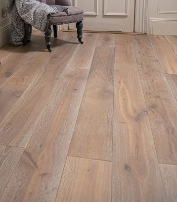 Grey Smoked Oak Plank, Hard Wax Oiled - 190mm x 15mm Engineered Wood Flooring