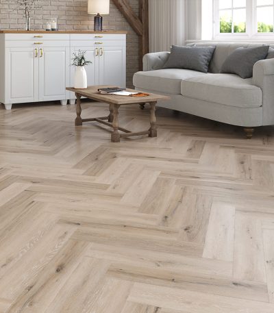 Nether Willow Herringbone, 5mm - SPC Rigid Core Click Vinyl Flooring