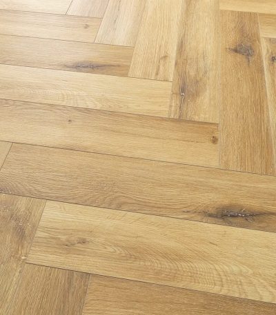Norfolk Mist Herringbone, 6mm - SPC Rigid Core Click Vinyl Flooring