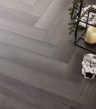 Oxford Slate Herringbone, 6mm - SPC Rigid Core Click Vinyl Flooring