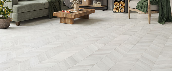 Storia Affogato Oak Chevron AC4 Laminate Click Flooring