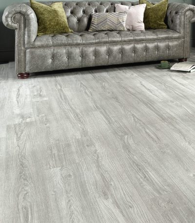 Surrey Silver Plank, 5mm - SPC Rigid Core Click Vinyl Flooring