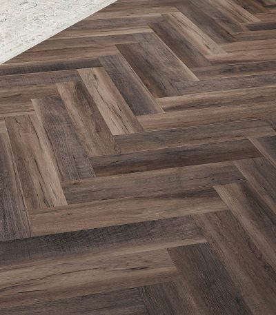 Ullapool Lagoon Herringbone, 6.5mm - SPC Rigid Core Click Vinyl Flooring