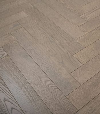 Earth Strong Oak Herringbone, Brushed & Lacquered - 90mm x 14mm Engineered Wood Parquet Flooring