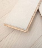 Snow Scene Oak Herringbone Brushed & Lacquered 90mm x 14mm Engineered Parquet Wooden Floor