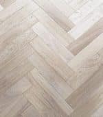 Natural Invisible Oak Herringbone, Matt Lacquered - 90mm x 18mm Engineered Parquet Wood Floor