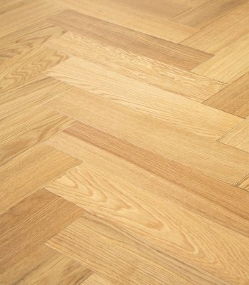Select Grade Natural Oak Herringbone Brushed & Oiled 90mm x 18mm Engineered Parquet Wood Flooring
