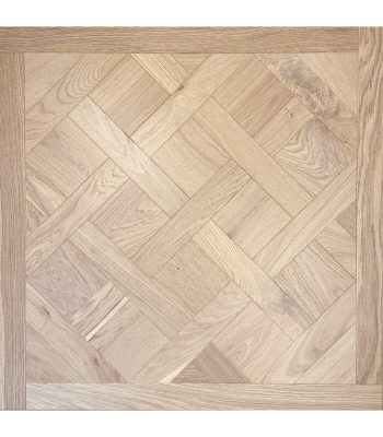 Invisible Oak Versailles Panel, Brushed & Lacquered – 800mm x 20mm Engineered Parquet Wood Flooring
