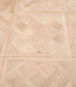 Unfinished Oak Versailles Panel, Brushed - 600mm x 14mm Engineered Parquet Wood Floor