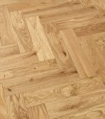Classic Oak Brushed & Lacquered 90mm x 12mm Engineered Herringbone Wood Flooring