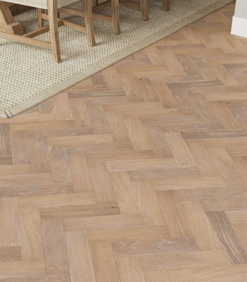 Grey Aged Oak Herringbone, Brushed & Lacquered - 80mm x 10mm Engineered Parquet Wood Flooring
