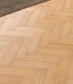 Natural Whitewashed Hand Scraped Oak Herringbone Brushed & UV Lacquered 80mm x 10mm Engineered