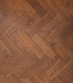 Tobacco Oak Herringbone Brushed & Lacquered 80mm x 10mm Engineered Parquet Wood Floor