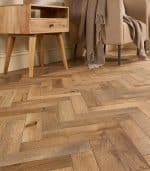 Smoked Washed Grey Oak Brushed & Oiled 70mm x 18mm Engineered Herringbone Wood Flooring
