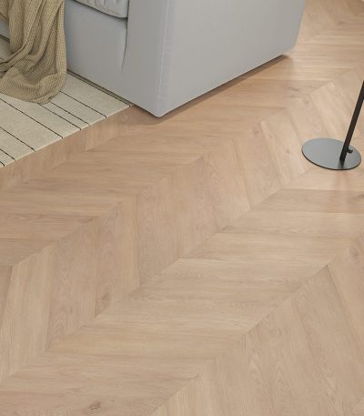 Crown Claybourne Oak Chevron 3mm Glue Down LVT Flooring