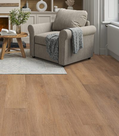 Crown Hearthwood Oak Plank 3mm Glue Down LVT Flooring
