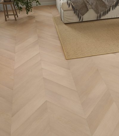 Crown Rowbridge Oak Chevron 3mm Glue Down LVT Flooring
