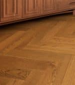 Autumn Gold Brushed & UV Oiled Oak 90mm x 15mm Engineered Herringbone Flooring