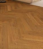 Autumn Gold Brushed & UV Oiled Oak 90mm x 15mm Engineered Herringbone Wooden Floor